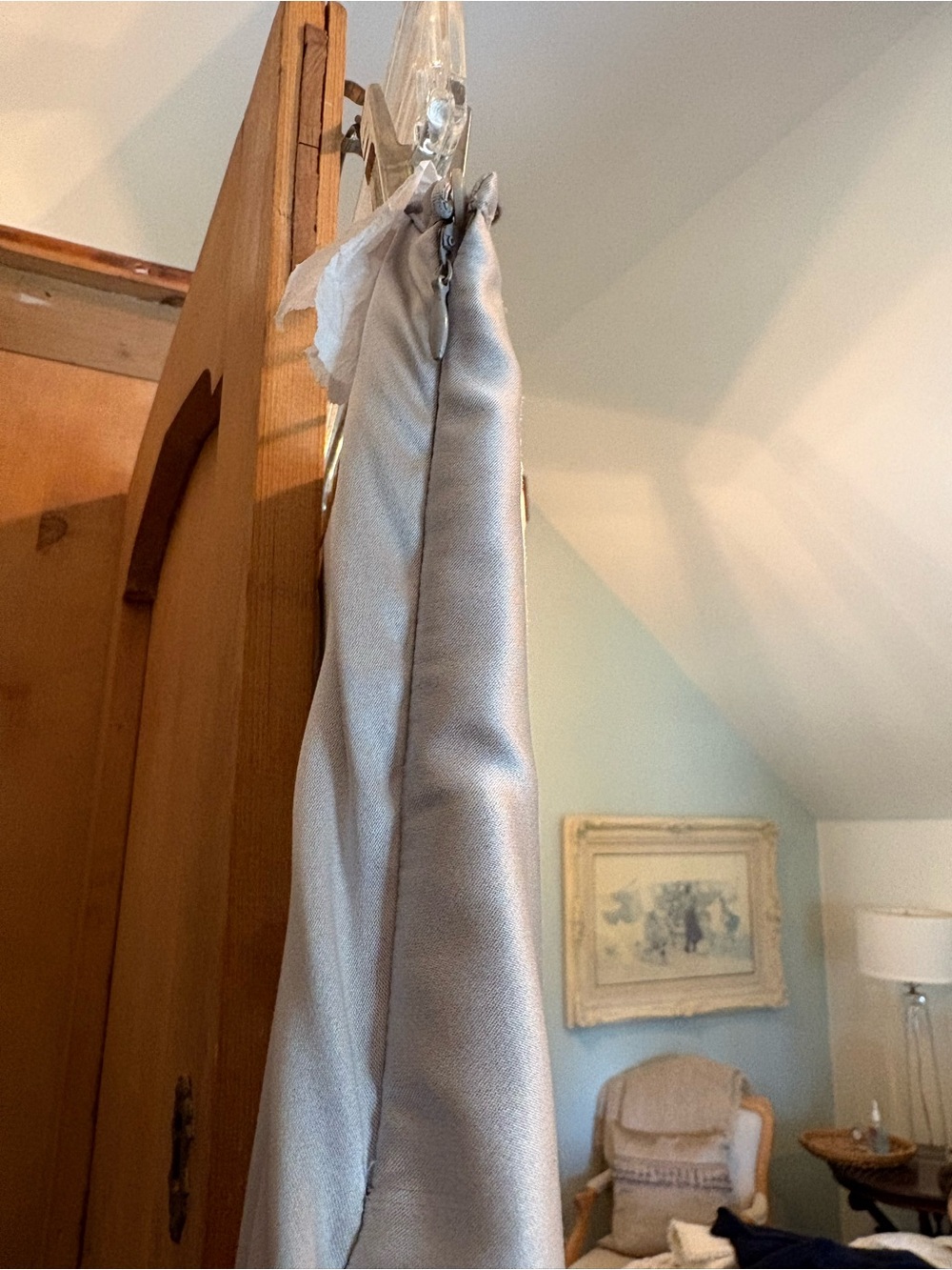 Calvin Klein Pale Silver Silk Satin Maxi Skirt - Picture 5 of 7